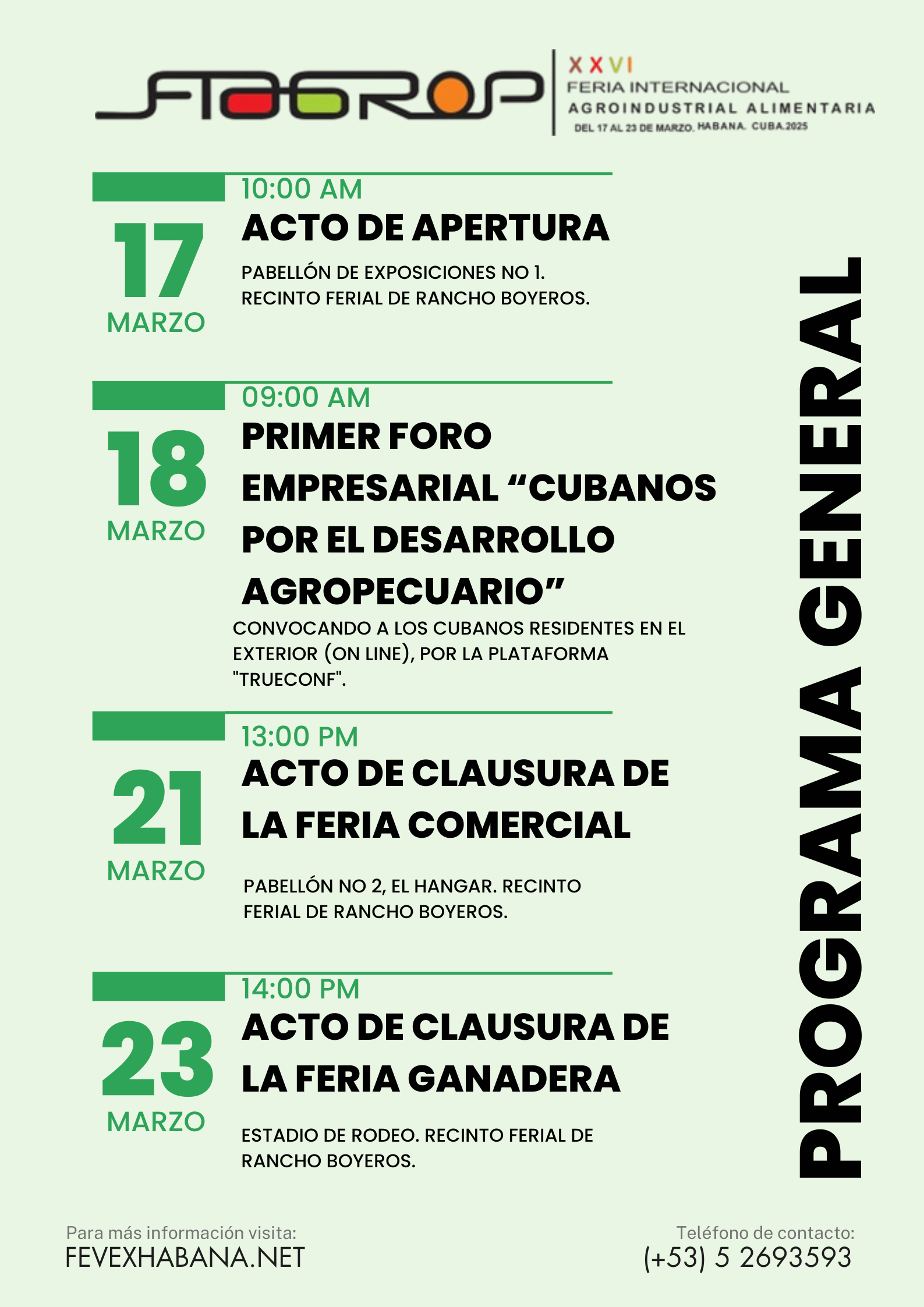 Programa General FIAGROP